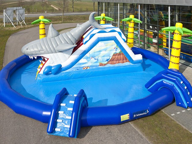 Water Splash Park ，Mini Sharp Inflatable Water Park BY-AWP-020